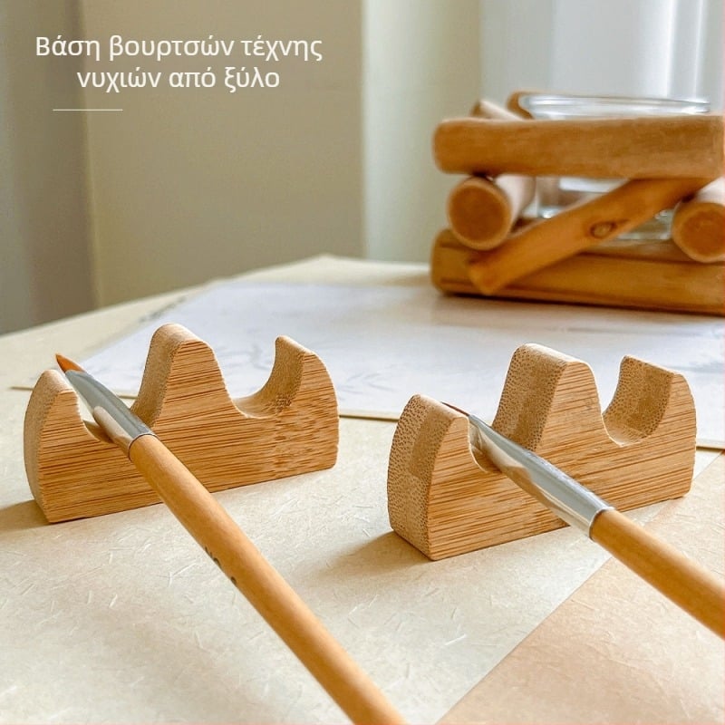 Βάση γραφείου από μασίφ ξύλο για φωτοθεραπευτική πένα, πολυλειτουργικός οργανωτής με πολλές θήκες, ανθεκτικός φορέας εργαλείων μανικιούρ