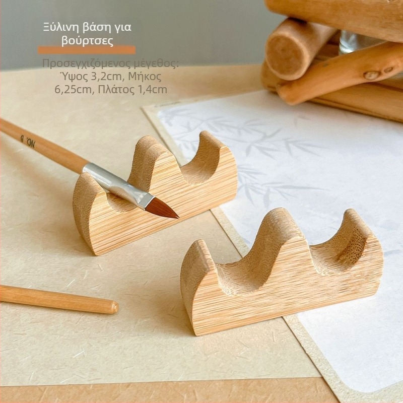 Βάση γραφείου από μασίφ ξύλο για φωτοθεραπευτική πένα, πολυλειτουργικός οργανωτής με πολλές θήκες, ανθεκτικός φορέας εργαλείων μανικιούρ