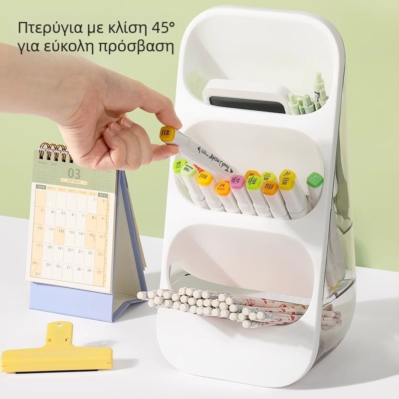 Reverse FZ-3956B τριγωνικός πλαστικός οργανωτής γραφείου για στυλό