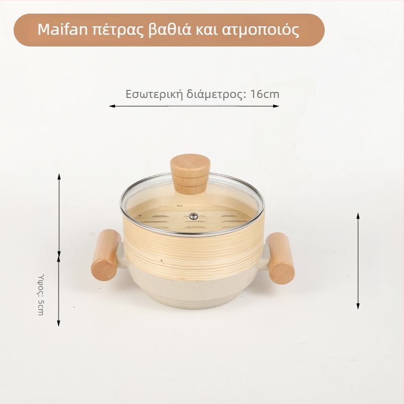 Sword διπλοεπίπεδη αλουμινένια ατμοθήκη με γυάλινο καπάκι, μοντέλο 804, βάθος 7 cm, αντικολλητικό