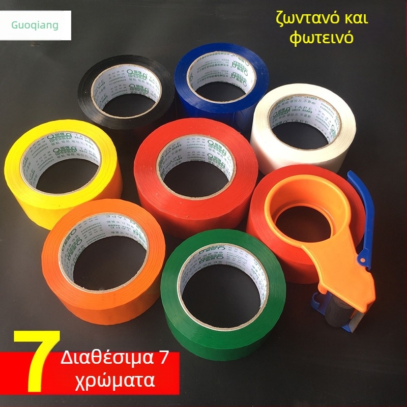 Ταινία συσκευασίας; βασικό υλικό: Bopp φιλμ; κόλλα: κόλλα; πάχος φιλμ: 44 µm; θερμοαντοχή: έως 100°C; εγγράψιμη επιφάνεια.