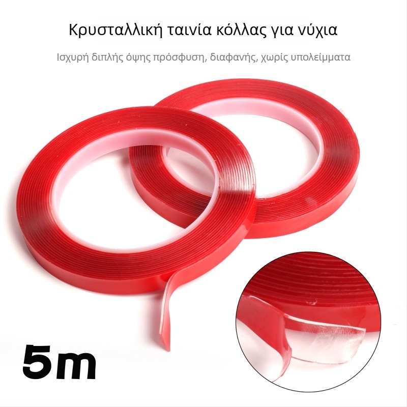 Διαφανής διπλής όψεως ταινία κόλλησης κρυστάλλων για μανικιούρ
