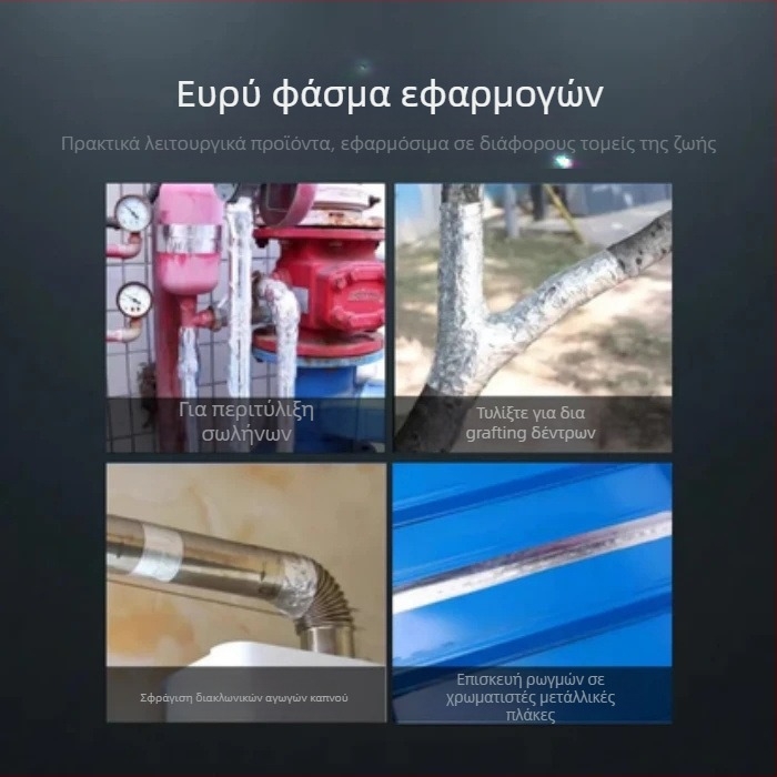  Λωρίδα από ίνες γυαλιού με αλουμινόφυλλο για προστασία σωληνώσεων εξωτερικής μονάδας κλιματισμού, UV αντοχή, αδιάβροχη, θερμική μόνωση, παχύτερη, αντιγήρανση