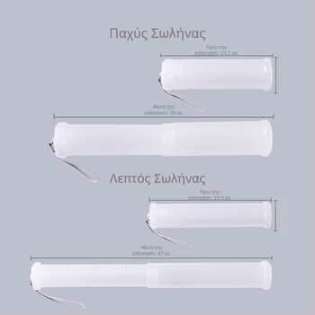 Διαφανής πλαστικός φορητός θήκη για στυλό και πινέλα, σπειροειδής σωλήνας αποθήκευσης για καλλιτεχνικά είδη