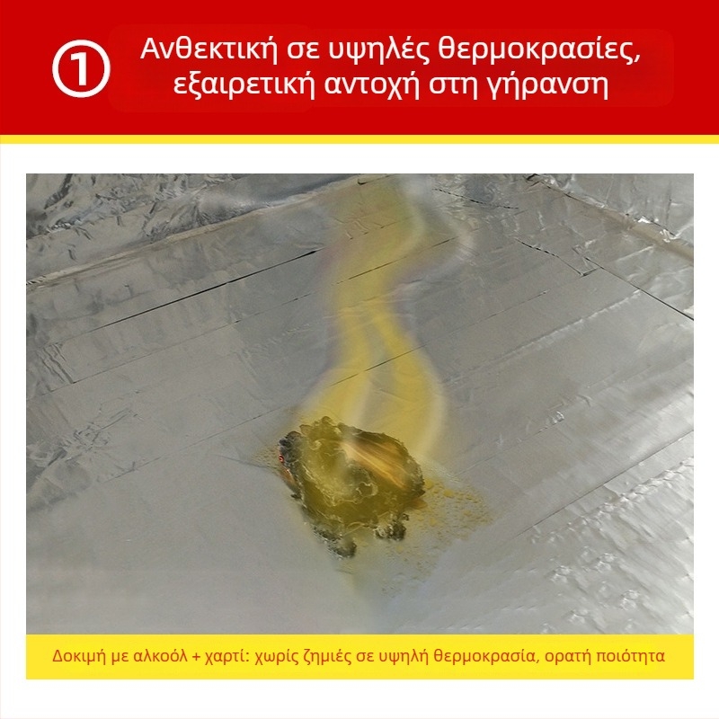 Ταινία αλουμινίου φιλμ για επισκευή σωλήνων ύδατος σε υψηλές θερμοκρασίες, κόλλα με βάση το νερό, μήκος 10/20 μ, πλάτος 3/5 εκ, πυρήνας από χαρτόνι, βιομηχανική ταινία