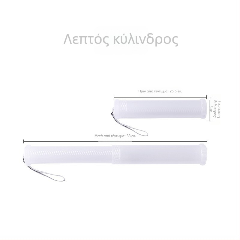 Διαφανής πλαστικός τηλεσκοπικός θήκη για μολύβια και πινέλα – φορητή, μακρόστενης μορφής, μοντέλο E3718, από Practice every day