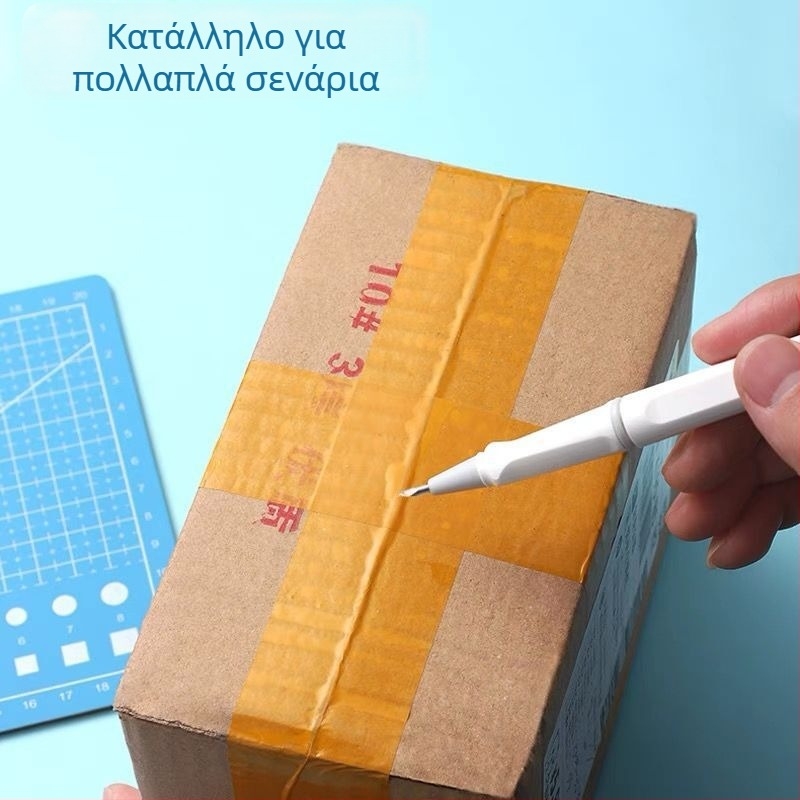 Πεν‑στιλ μαχαίρι χειροτεχνίας για σημειωματάρια και χαρτί, πλαστικό σώμα, μοντέλο 001