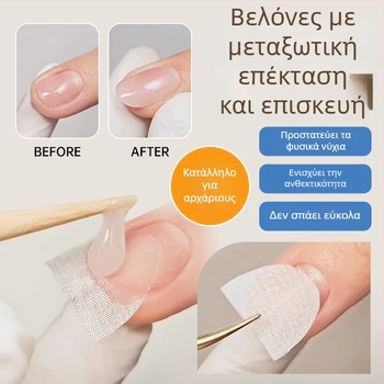Finger Fantasy Εργαλεία μανικιούρ – Φορητό πολυλειτουργικό κιτ επέκτασης και επισκευής νυχιών με ταινία από ίνες μεταξιού