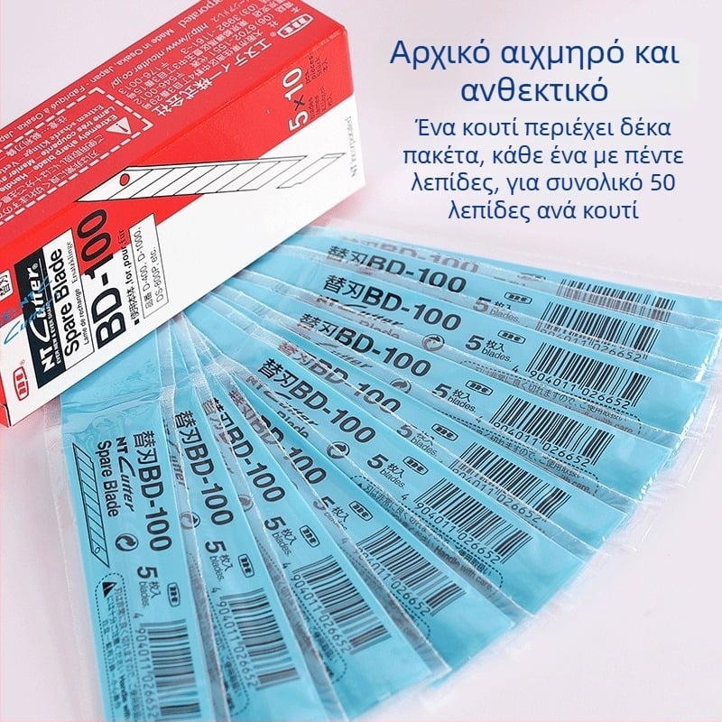 Nt Cutter Bd-100 Λεπίδα Εργαλείου - Μεταλλική λεπίδα, Διαστάσεις λεπίδας 111, Καθαρό βάρος 11