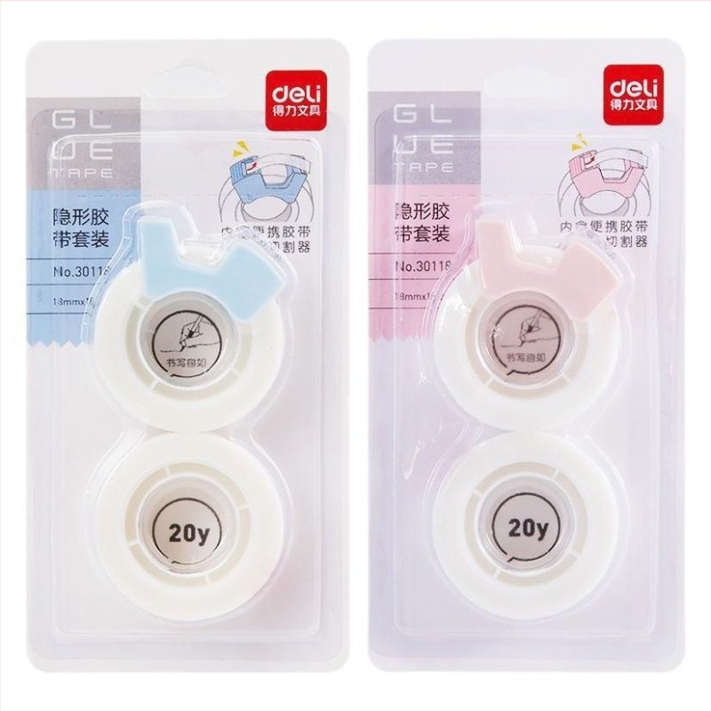 Deli γραφική ταινία γραφείου, διαφανής κόλλα, μοντέλο 30112, για διόρθωση εσφαλμένων απαντήσεων