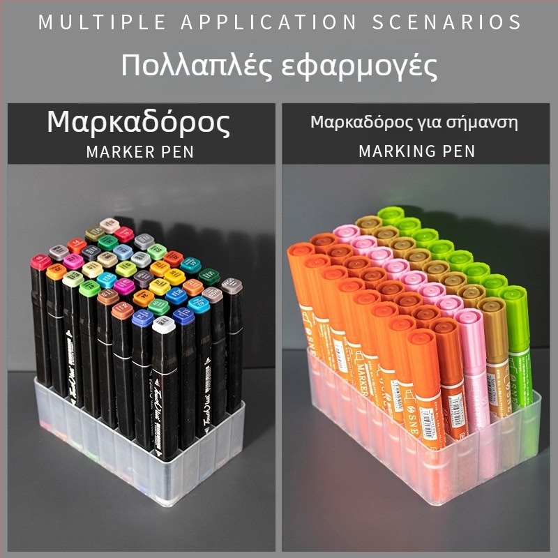 Βάση αποθήκευσης μαρκαδόρων με 30/40 οπές — πλαστικό, LMO