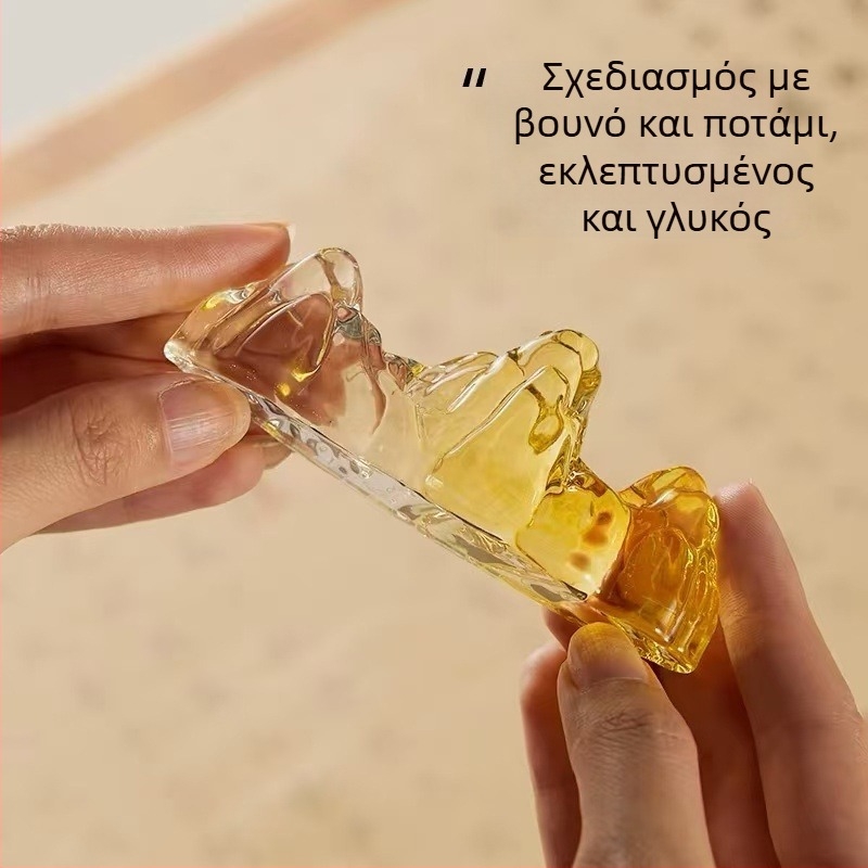 Κρυστάλλινη Θήκη Γραφής με Πολύχρωμη Γλάσα, Σχέδιο Βουνών και Ποταμού, Κινέζικου Στυλ (Υλικό: Κρύσταλλο; Μοντέλο: Θήκη για στυλό; Λογότυπο: Εκτυπωμένο; Παραμετροποίηση: Διαθέσιμη; Εισαγωγή: Όχι; Άδεια IP: Όχι)