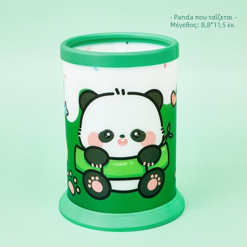 Panda folding pen holder, μεγάλη χωρητικότητα για επιφάνεια εργασίας, κομψός σχεδιασμός, γλυκό δώρο για μαθητές, θήκη για στυλό