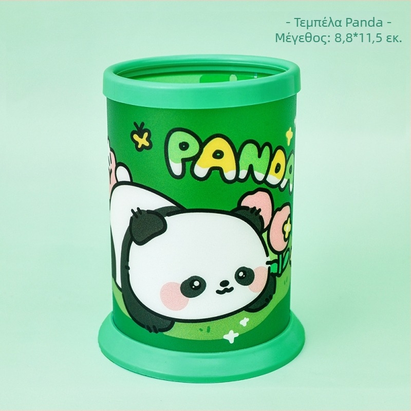 Panda folding pen holder, μεγάλη χωρητικότητα για επιφάνεια εργασίας, κομψός σχεδιασμός, γλυκό δώρο για μαθητές, θήκη για στυλό