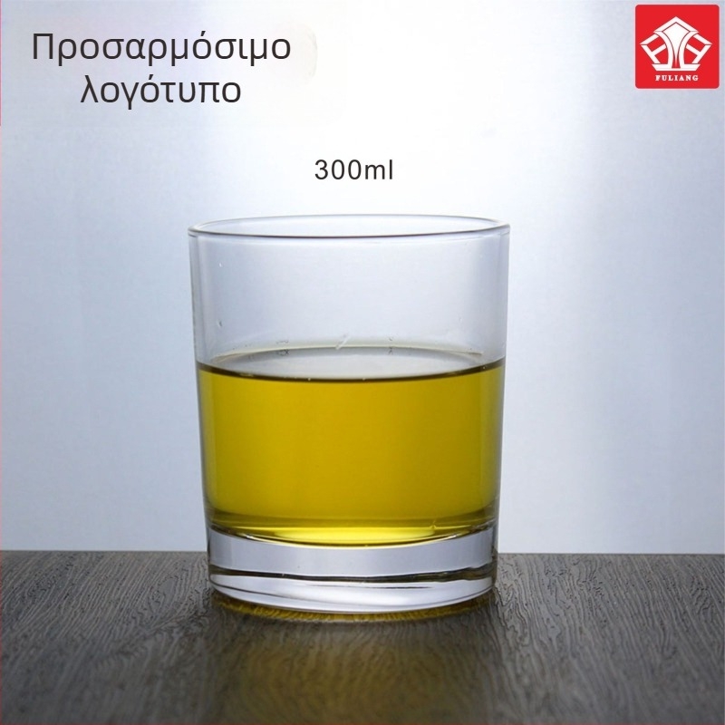 Ποτήρι ουίσκι σε μπαρ στυλ με παχύτερο γυαλί, κρυστάλλινο ποτήρι για ποτό οικιακής χρήσης, δημιουργικός σχεδιασμός, προσαρμογή λογοτύπου