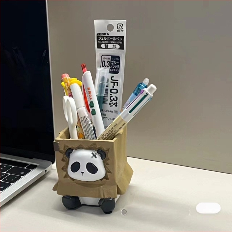 Θήκη για στυλό Panda – διακοσμητικό γραφείου από ρητίνη, μάρκα Yisheng, μοντέλο Shce1210227