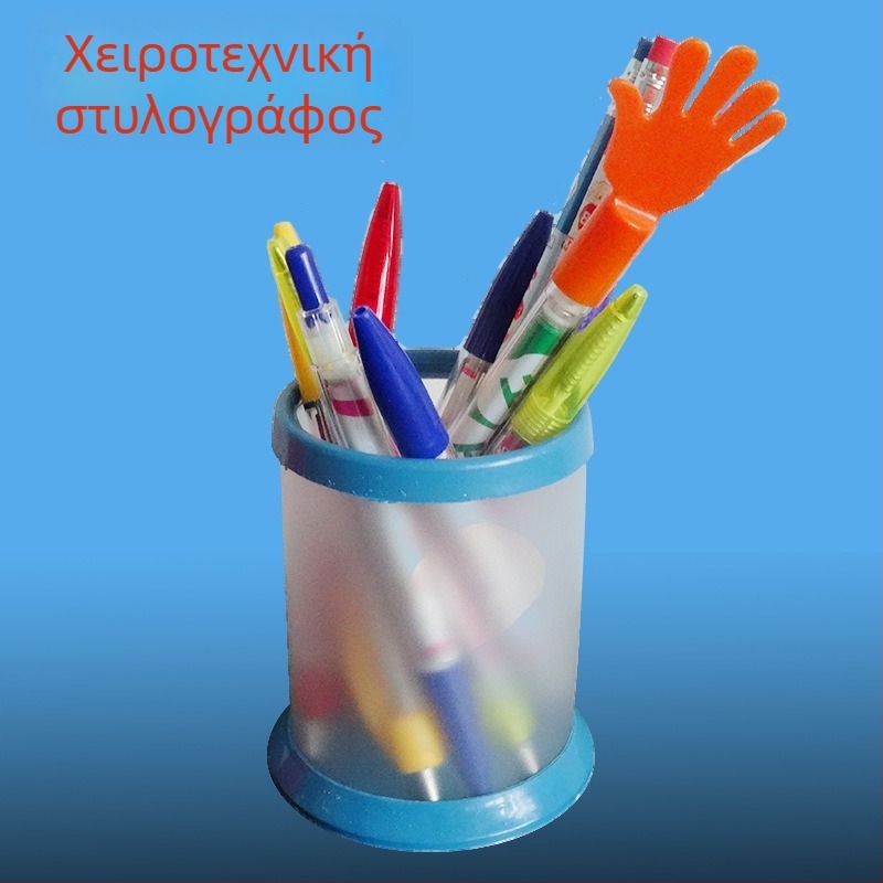 Θήκη για στυλό σε στυλ Ιαπωνίας και Κορέας – DIY δημιουργικό πλαστικό κουτί αποθήκευσης, κυκλικό PP, εκτύπωση λογότυπου, παραμετροποίηση, μοντέλο 12589