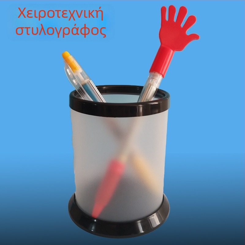 Θήκη για στυλό σε στυλ Ιαπωνίας και Κορέας – DIY δημιουργικό πλαστικό κουτί αποθήκευσης, κυκλικό PP, εκτύπωση λογότυπου, παραμετροποίηση, μοντέλο 12589