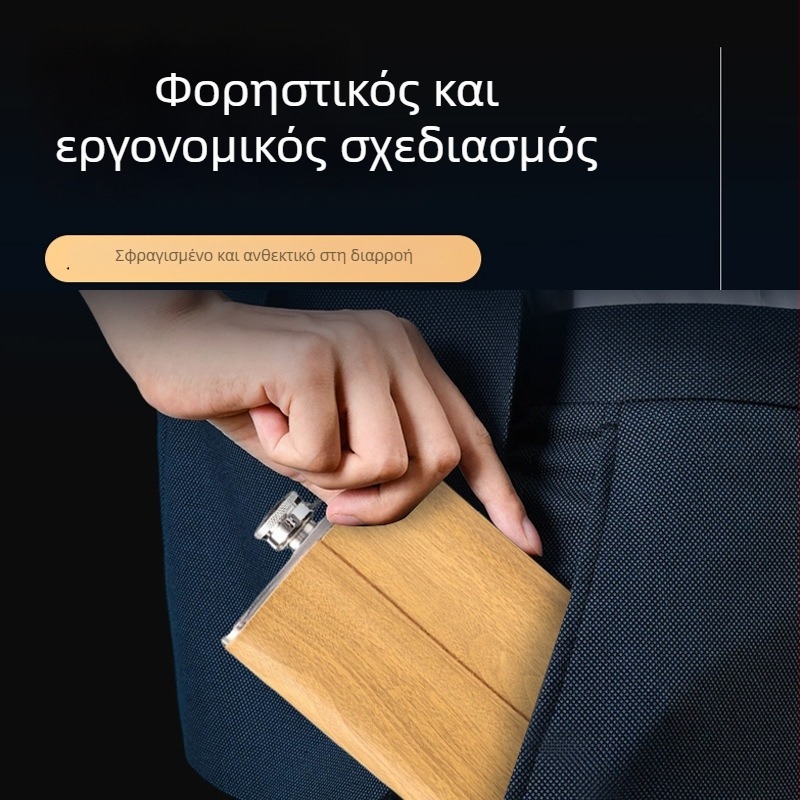 Σετ φλασκας από ανοξείδωτο ατσάλι για άνδρες — υπαίθριο φορητό σετ με φιάλη κρασιού, ποτήρι κρασιού και χωνί