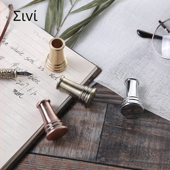 Θήκη στυλό – μεταλλική, ευρωπαϊκού ρετρό στυλ, 3D σχεδίαση για στυλό βύθισης, Round