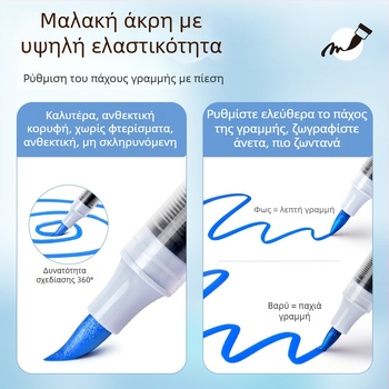 Touchmark Direct Liquid Acrylic Marker Pen σε θήκη στυλό από Oxford ύφασμα – μελάνι 2.4 g