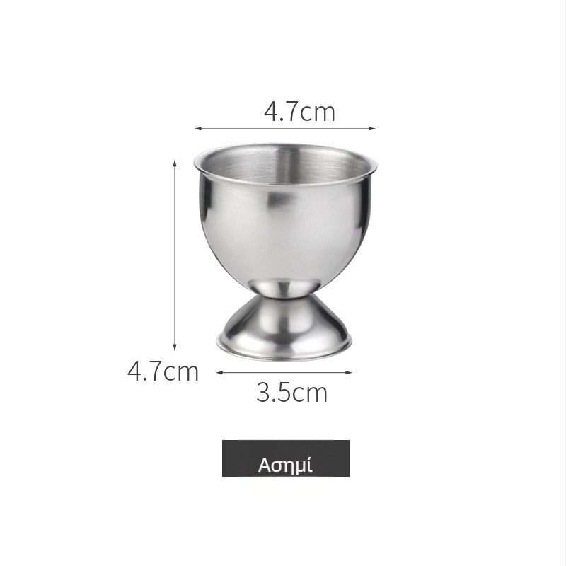 Δοχείο αυγών από ανοξείδωτο ατσάλι, δημιουργική θήκη αυγών, μικρό ποτήρι λικέρ και ουίσκι