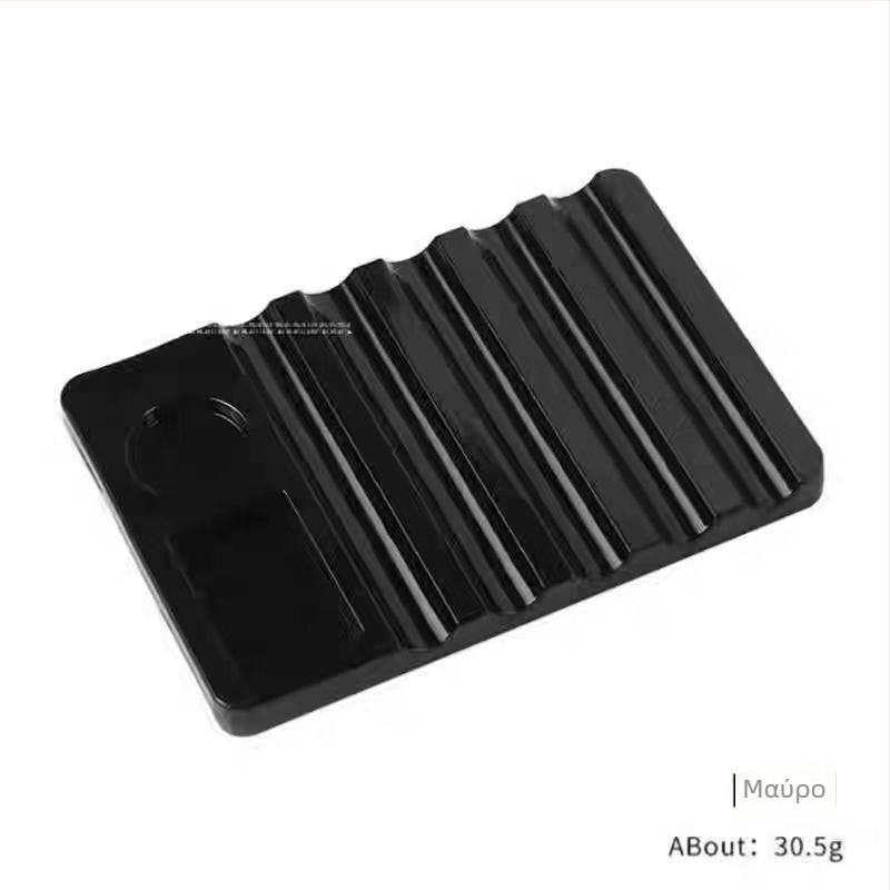 Στήριξη τέχνης νυχιών με διαφανή παλέτα και κρυστάλλινη θήκη για στυλό, δύο σε ένα