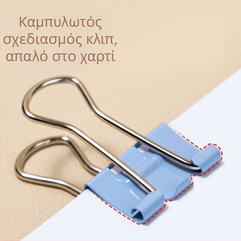 Deli Μεγάλη Κλιπ από Ανοξείδωτο Ατσάλι, Μεταλλική Κατασκευή, Κωδικός 8552B