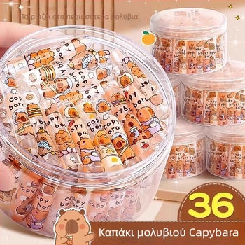 KAPIBALA πλαστικό καπάκι μολυβιού, σετ 6 τεμ., προστατευτικό κάλυμμα μολυβιού