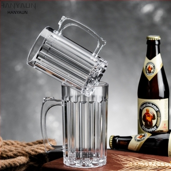 Πλαστικό ποτήρι μπύρας, χωρητικότητας 601–700 ml, εξωτερικού στιλ, δυνατότητα εκτύπωσης λογοτύπου
