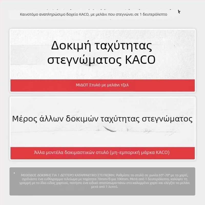 Kaco στυλό γέλης με κουμπί, σειρά Diantu, πλαστικό περίβλημα