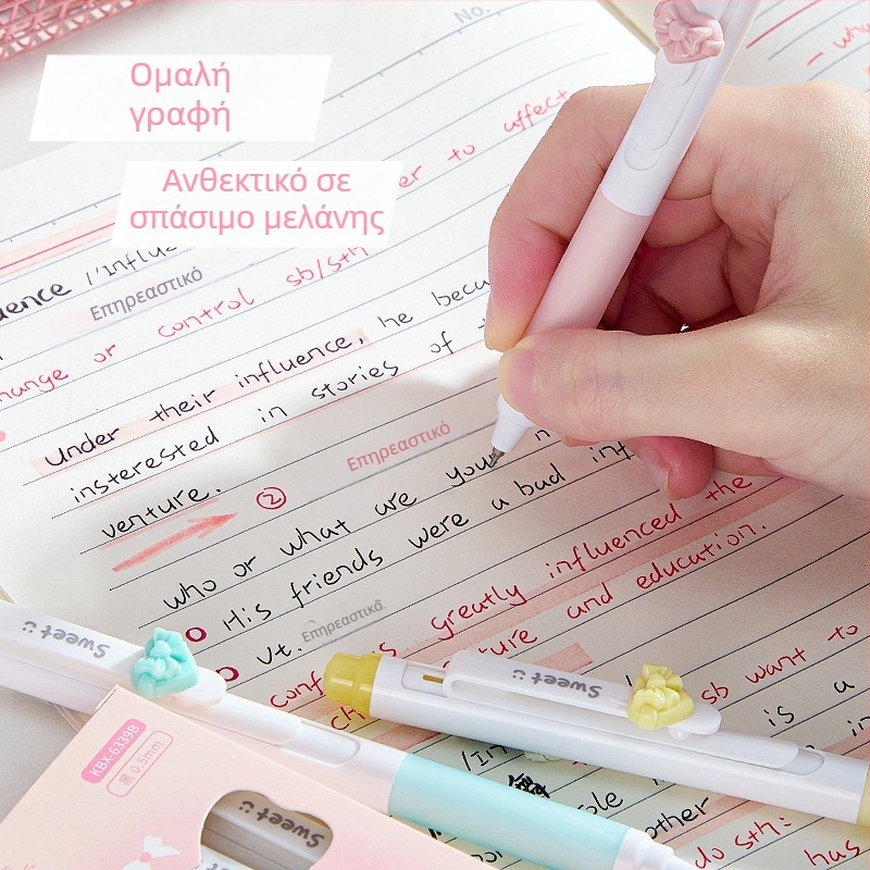 Kappa bear στυλό γέλης, σειρά Press the gel pen, πλαστικό περίβλημα, άκρη από ανοξείδωτο ατσάλι, μη διαγραφόμενο