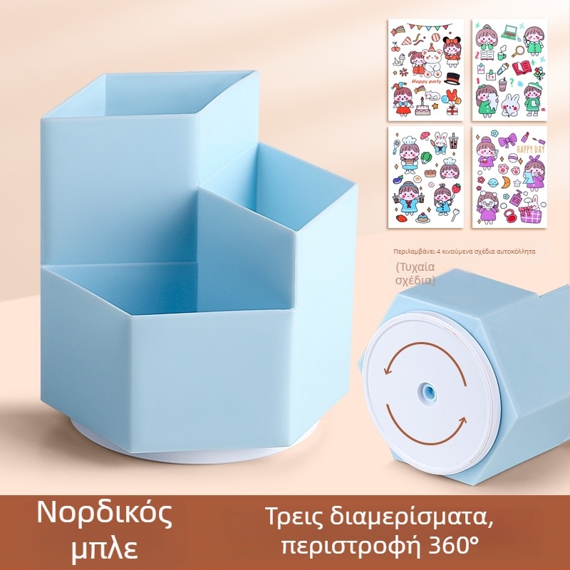 Περιστρεφόμενη θήκη στυλό, εξάγωνικό σχήμα, ABS υλικό, μοντέλο FZ-2469-5M