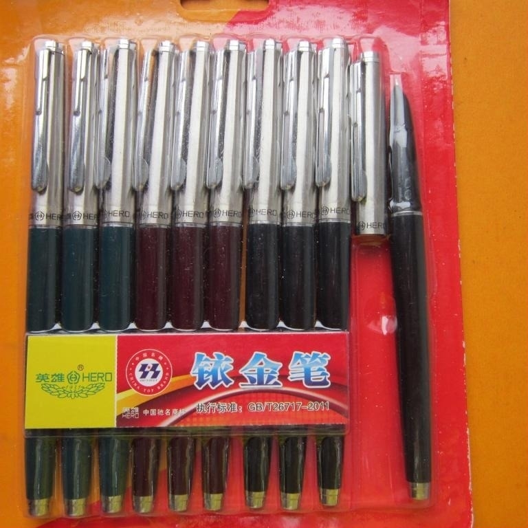 Hero fountain pen με μεταλλικό σώμα, παλιό μοντέλο 007, χωρίς λογότυπο