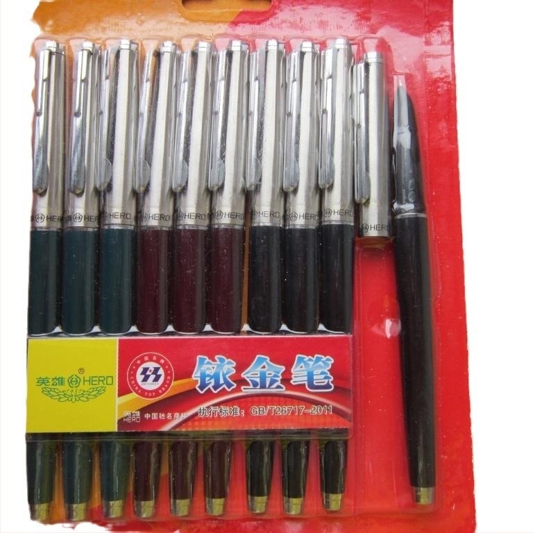 Hero fountain pen με μεταλλικό σώμα, παλιό μοντέλο 007, χωρίς λογότυπο