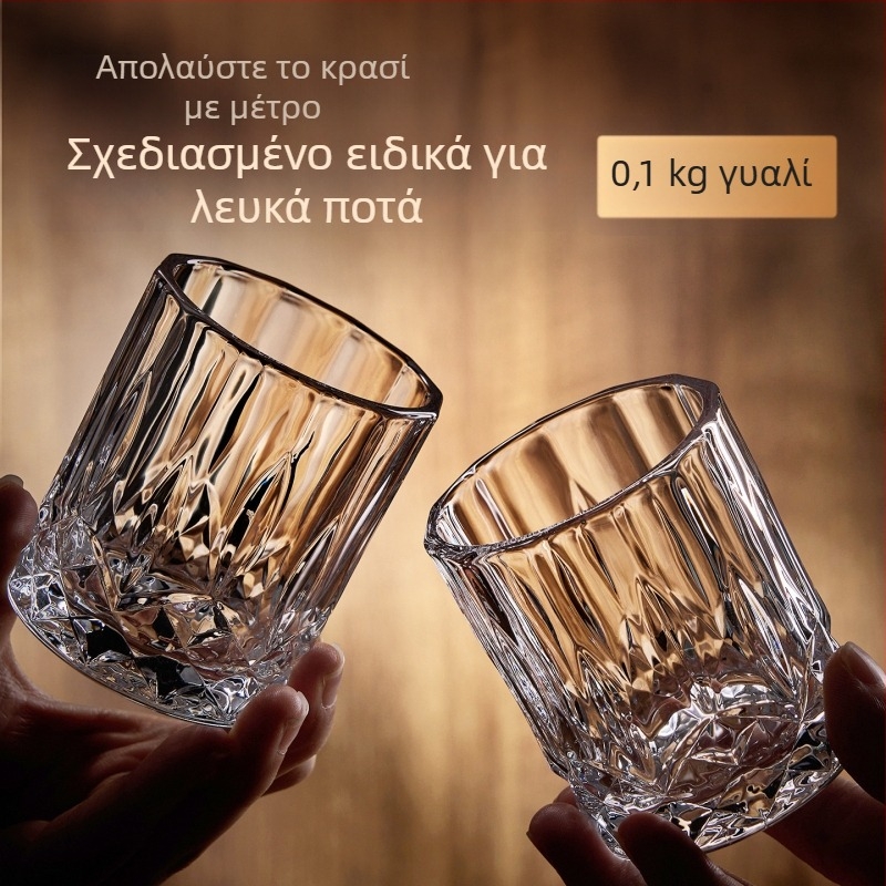 Σετ εξι ποτηριών από ενισχυμένο κρύσταλλο για αποστάγματα, χωρητικότητα 1–100 ml, μοντέρνος μινιμαλιστικός στυλ, δυνατότητα εκτύπωσης λογότυπου