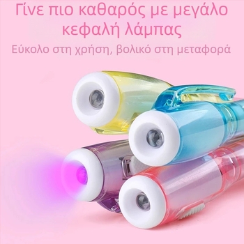 Friendly σετ 6 αόρατων μαρκαδορών υπογράμμισης με UV φως και νυχτερινή λάμψη, στυλό υπεριώδους μελάνης