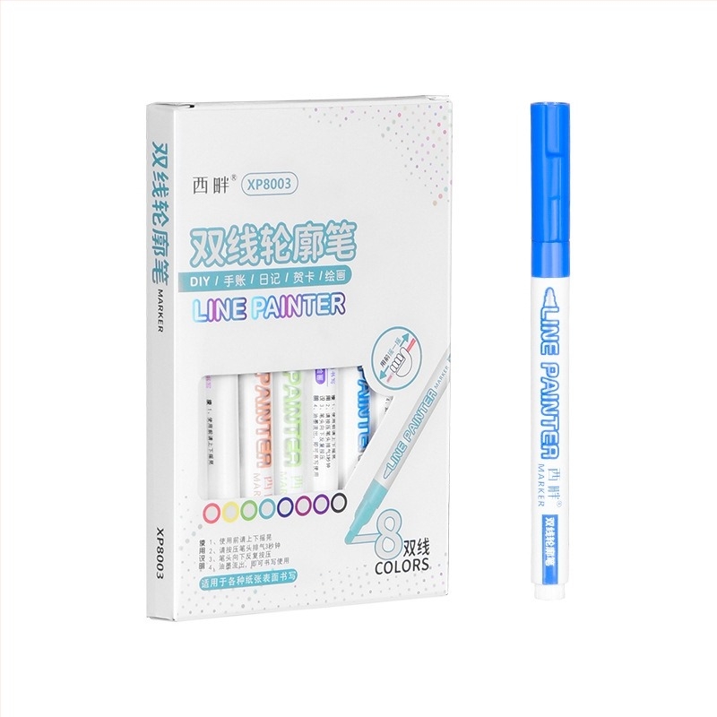 Westide Contoured Pen – πλαστικό περίβλημα, συσκευασία από χαρτόνι, μοντέλο Contoured pen