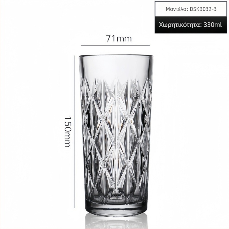 DELISOGA Ποτήρι ουίσκι Nordic στυλ (301–400 ml; γυαλί; σετ 6–10 τεμάχια)