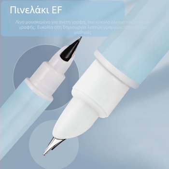 FP802 στυλό φουντάν με EF μύτη από ανοξείδωτο ατσάλι, σύστημα μελανιού με κα cartridge, μεγάλη χωρητικότητα, πλαστικό σώμα