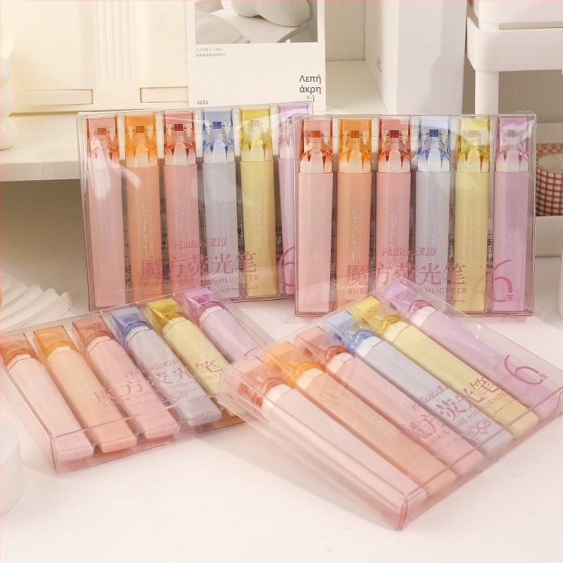 Mahe σετ glitter highlighter με PVC, μοντέλο MHP010041, 144 τεμάχια, συσκευασία σε κουτί PVC