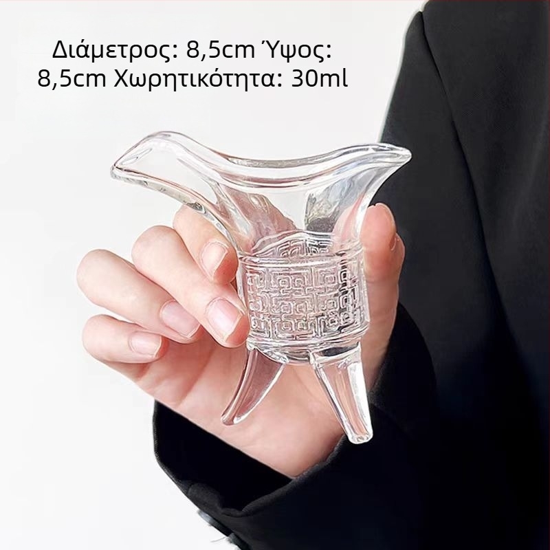 Τρίποδο ποτήρι πνευμάτων, αντίκα, χωρητικότητα 1–100 ml, ρετρό στυλ, ελαφρύς πολυτελής σχεδιασμός