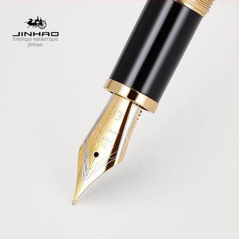 Jinhao X350 μεταλλικός στυλογράφος – iridium nib, σύστημα μελανιού 2,6 mm, εκτυπωμένο λογότυπο