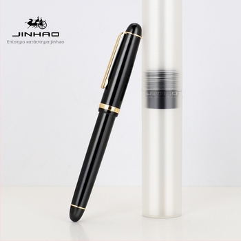 Jinhao X350 μεταλλικός στυλογράφος – iridium nib, σύστημα μελανιού 2,6 mm, εκτυπωμένο λογότυπο