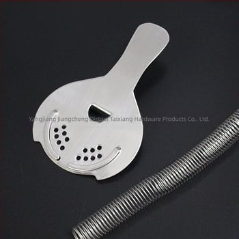 Φίλτρο πάγου για κοκτέιλ από ανοξείδωτο ατσάλι με φινίρισμα καθρέφτη, δυνατότητα προσαρμογής και εκτύπωσης λογότυπου