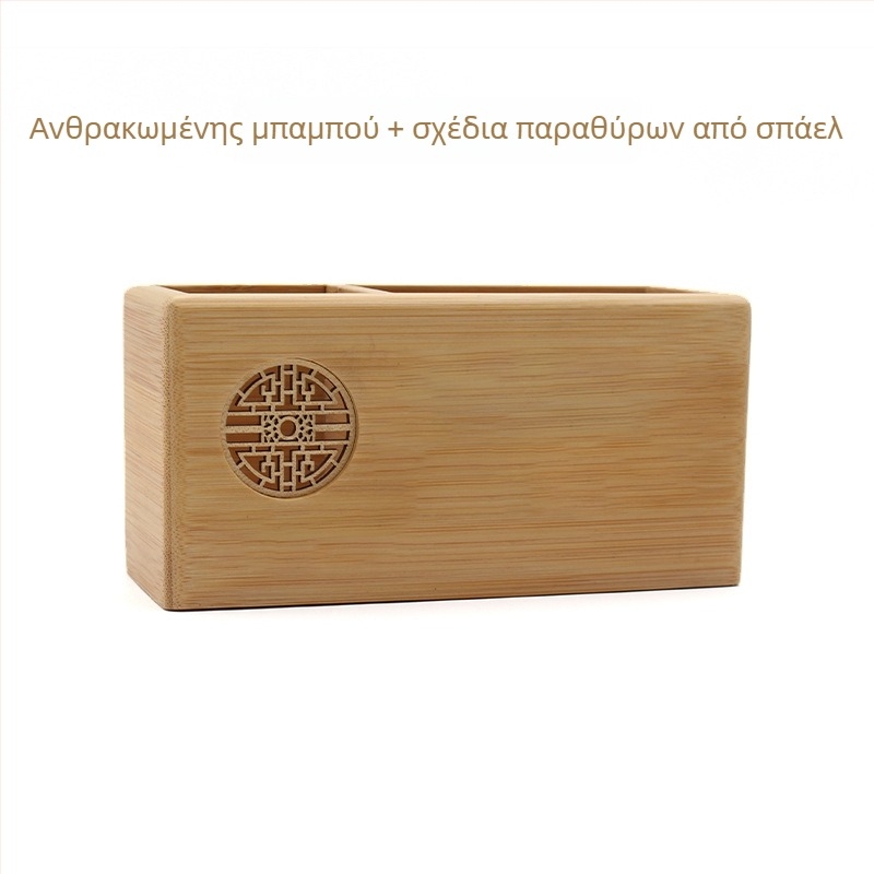 Ξύλινη τετράγωνη βάση για στυλό με χαρακτικό και εκτύπωση λογότυπου, ιδανικό δώρο αποφοίτησης και επιχειρηματικό δώρο.