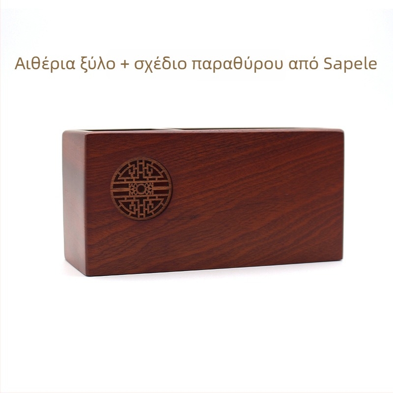 Ξύλινη τετράγωνη βάση για στυλό με χαρακτικό και εκτύπωση λογότυπου, ιδανικό δώρο αποφοίτησης και επιχειρηματικό δώρο.