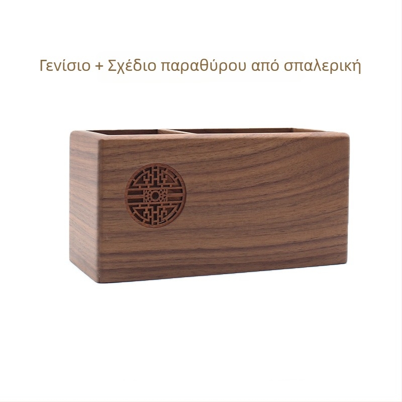 Ξύλινη τετράγωνη βάση για στυλό με χαρακτικό και εκτύπωση λογότυπου, ιδανικό δώρο αποφοίτησης και επιχειρηματικό δώρο.