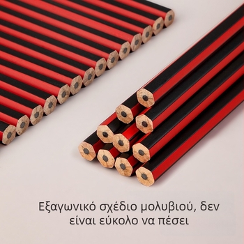 Deli 33158/33159 γραφίτης μολύβι HB/2B, εξάγωνο ξύλινο μολύβι για γραφή, σχέδιο και γκράφιτι — εξάσκηση για παιδιά και μαθητές