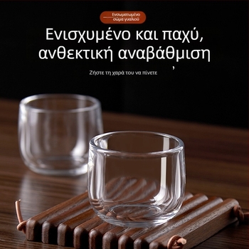 Ποτήρι κρασιού από γυαλί με παχύτερο ανθεκτικό σώμα, διαφανές, χωρητικότητα έως 100 ml, δυνατότητα εκτύπωσης λογότυπου